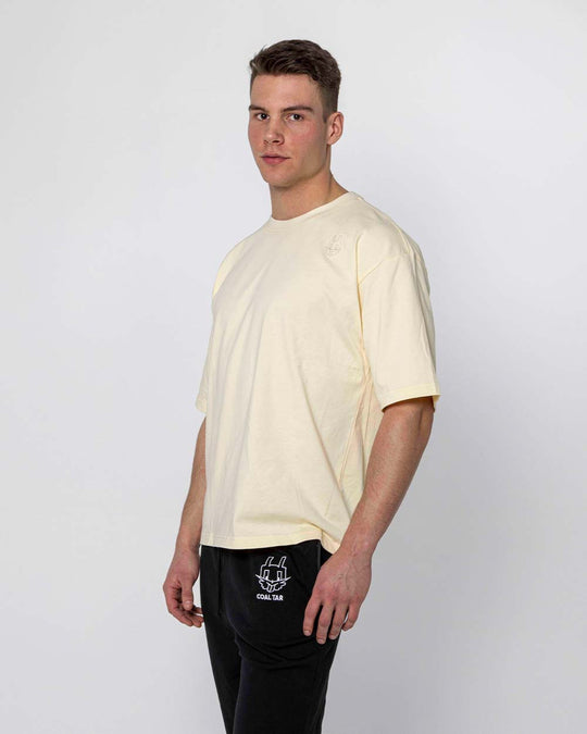 Athletic Oversized T-Shirt Beige