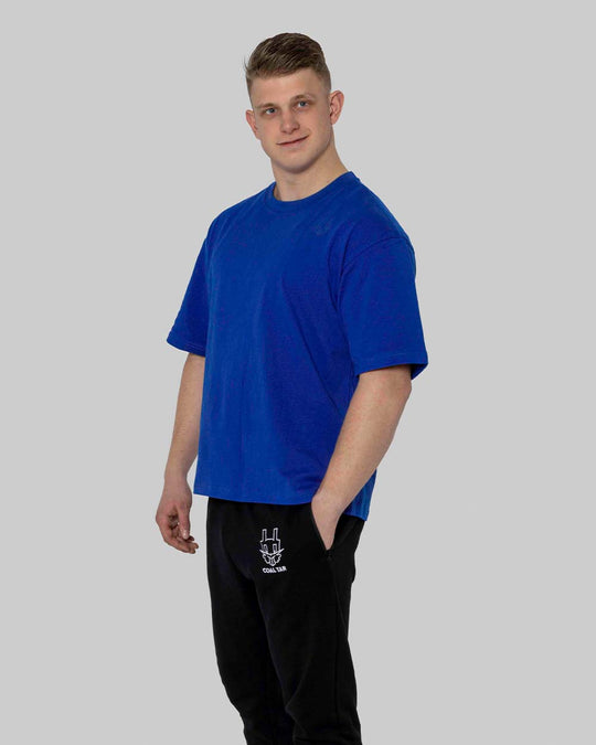 Athletic Oversized T-Shirt Blauw