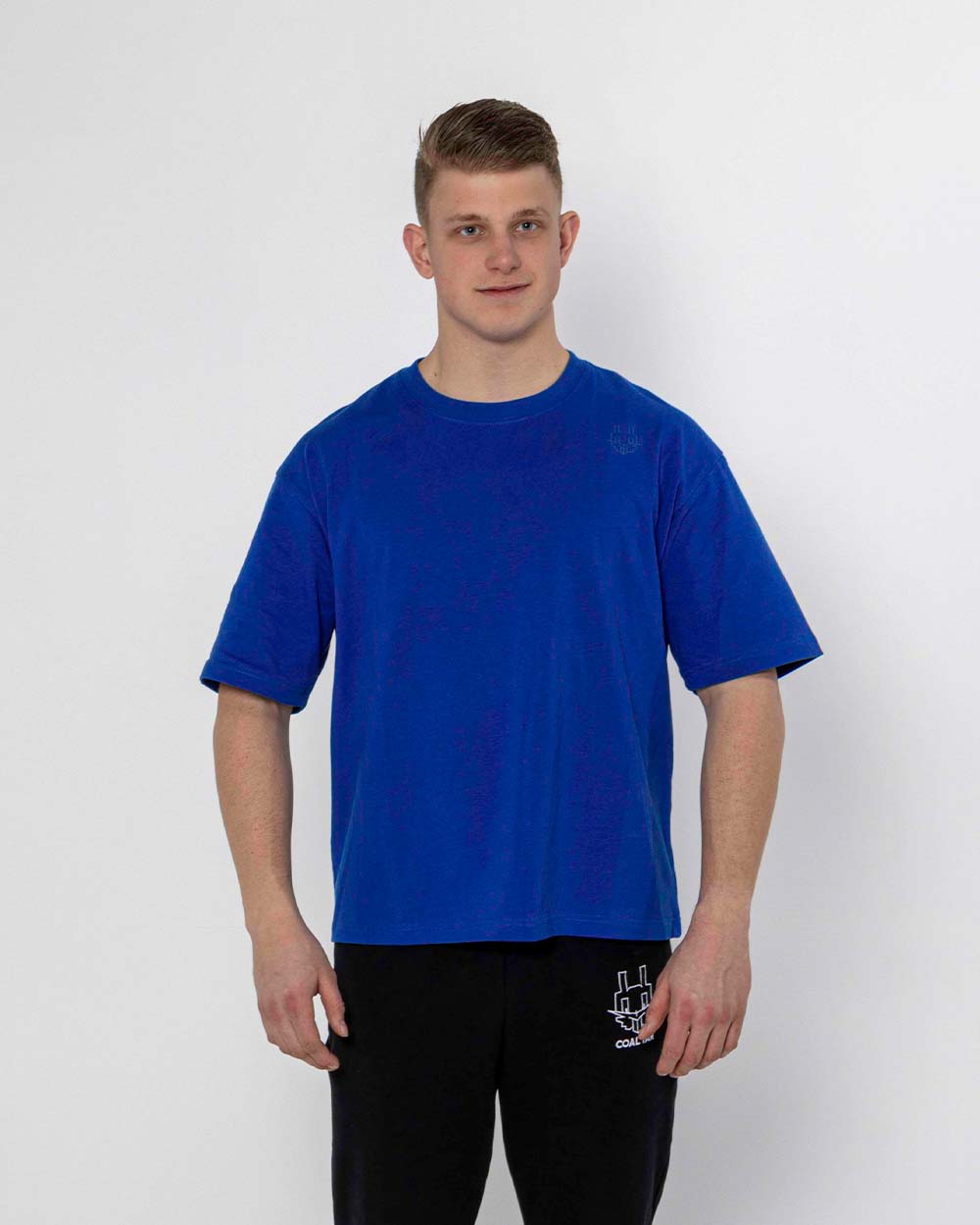 Athletic Oversized T-Shirt Blauw