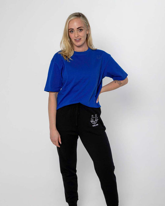 Athletic Oversized T-Shirt Blauw