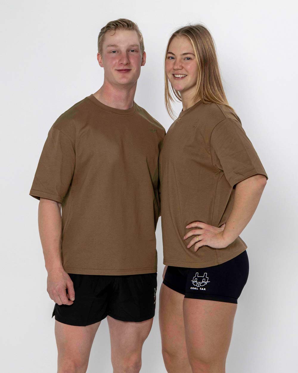 Athletic Oversized T-Shirt Khaki